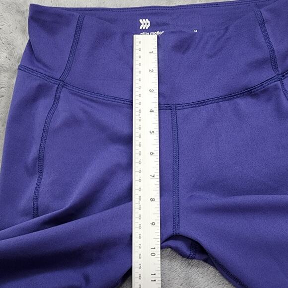 All In Motion Leggings Womens XL Purple High Rise Crop Capri Workout Gym Yoga - Picture 7 of 10
